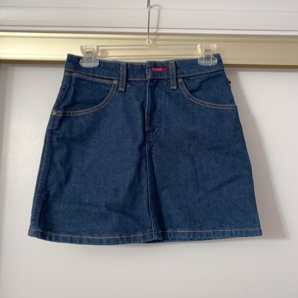 NWT Vans x Wrangler Denim A-Line Skirt in Indigo
